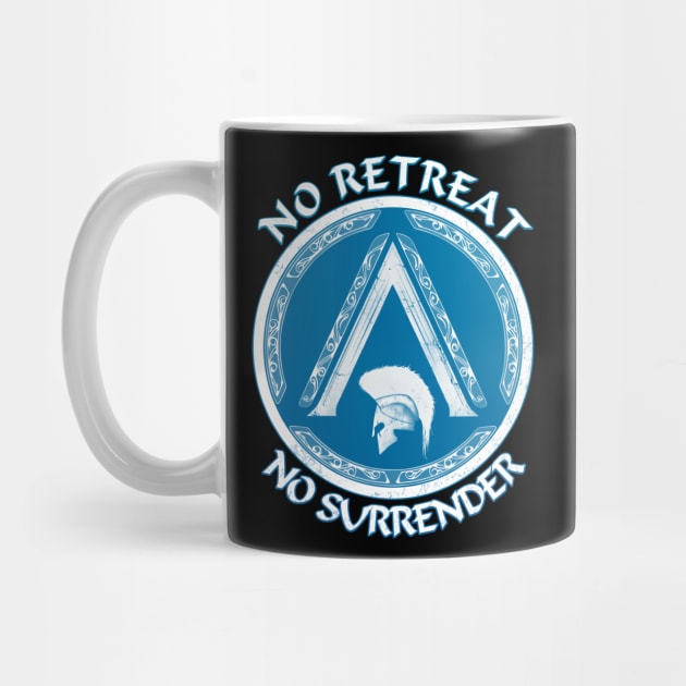 Sparta Helmet Lambda Symbol by NicGrayTees